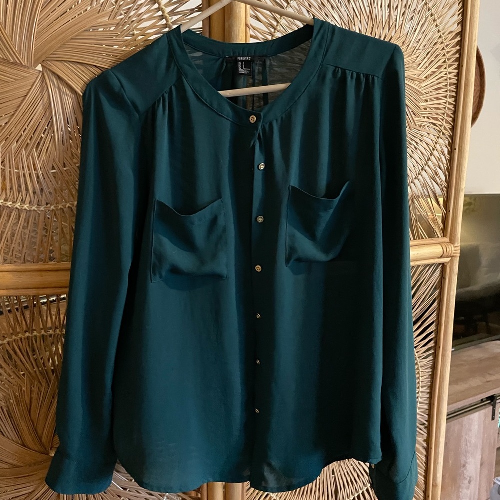 Emerald blouse